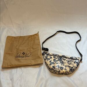 Patricia Nash Blue and Cream Crossbody Bag